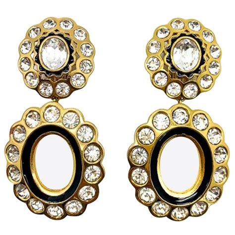 christian dior earrings hoops.